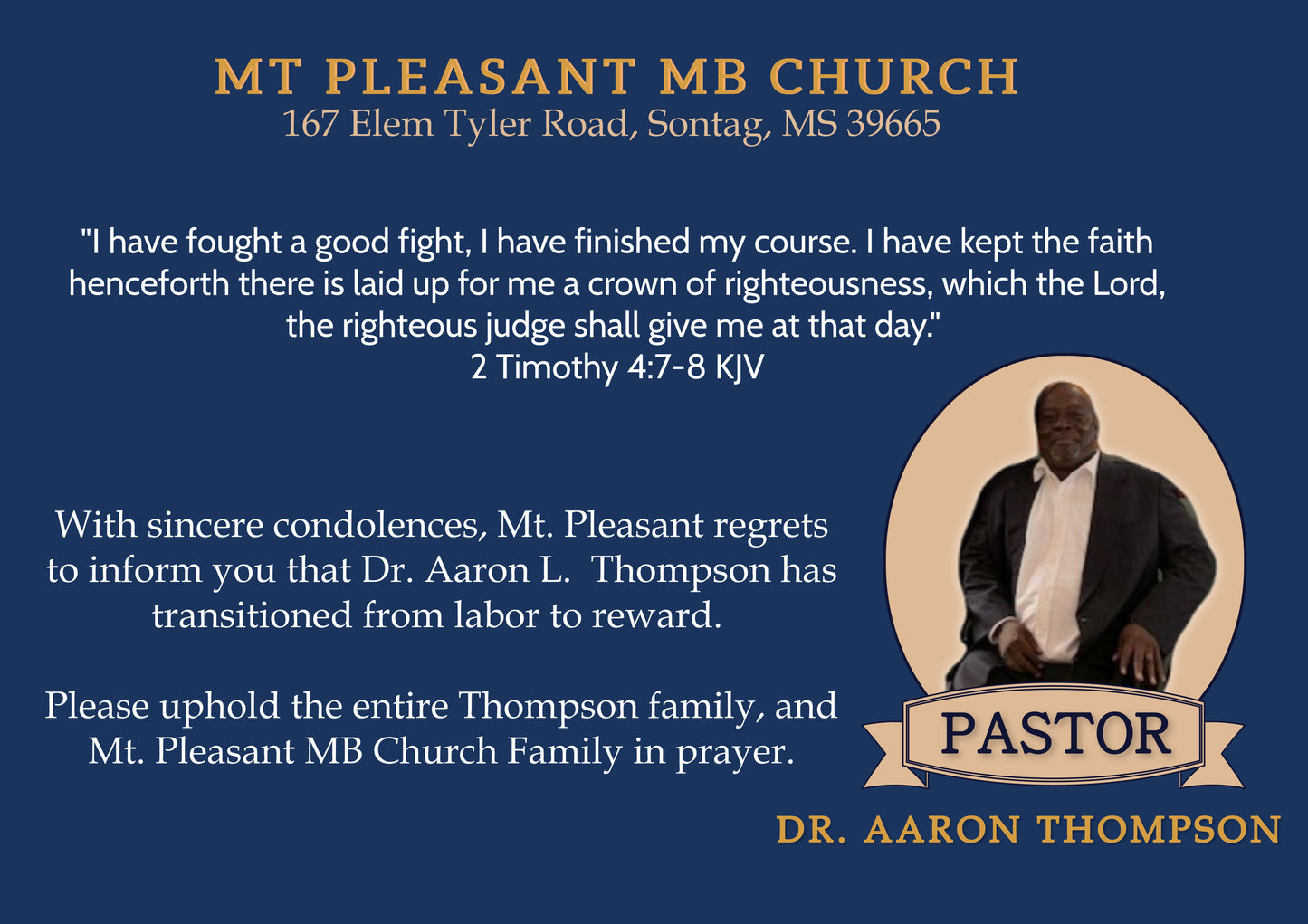 Official Announcement